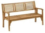 Dehner Klappbank Douglas, 3-Sitzer