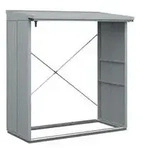 H&ouml;rmann Berry-Kaminholzregal Modern, Fenstergrau