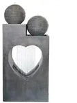 Dehner Polyresin-Gartenbrunnen Amor, solarf&auml;hig, ca. H99 cm