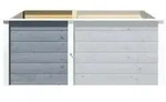 Weka Erweiterung f&uuml;r Element-Hochbeet 669, ca. B69/H69/T71 cm, Grau