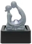 Dehner Polyresin-Zimmerbrunnen Palila mit LED-Beleuchtung, ca. H27 cm