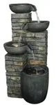 Dehner Polyresin-Gartenbrunnen Mattone, solarf&auml;hig, ca. H89 cm