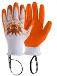 Rostaing Kinderhandschuh Gaston, Wei&szlig;, Orange