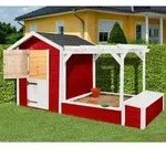 Tabaluga Spielplatz, ca. B286/H154/T153 cm, Rot, Wei&szlig;