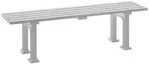 Blome Bank Mono I, 3-Sitzer, Wei&szlig;