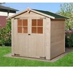 Weka Gartenhaus 316 Gr.1, ca. B240/H221/T171 cm, Natur