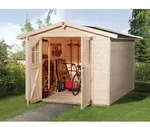 Weka Gartenhaus 316 Gr.5, ca. B290/H221/T318 cm, Natur