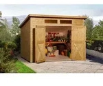 Weka Gartenhaus 325 A Gr.1, ca. B256/H236/T237 cm, Braun