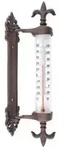 Esschert Design Gusseisen-Fensterrahmenthermometer, Dunkelbraun