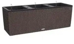 LECHUZA&reg; Polyrattan-Kasten Trio Cottage, rechteckig, Braun