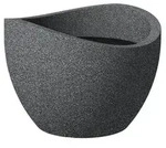 Scheurich Kunststoff-Topf Wave Globe, rund, ca. &Oslash;60/H44,7 cm, Schwarz