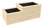 Weka Holz-Stufenhochbeet 669, ca. B218/H81/T82 cm, Natur
