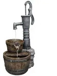 Ubbink Polyresin-Gartenbrunnen-Set Las Vegas, 42 x 36,5 x 80,5 cm, Braun, Grau
