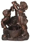 Ubbink Polyresin-Gartenbrunnen Acqua Arte Memphis, ca. H64 cm, Kupfer