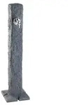 Garantia Kunststoff-Wasserzapfs&auml;ule Granit, ca. H100 cm, Dunkelgrau