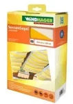 Windhager Sonnensegel, rechteckig, ca. B420/T140 cm, Gelb, Wei&szlig;