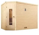 Weka Sauna Turku mit Holzt&uuml;r, ca. B248/H205/T198 cm, Natur
