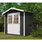 Weka Gartenhaus 218 Gr. 4, ca. B320/H253/T329 cm, Dunkelgrau