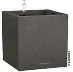 LECHUZA&reg; Kunststoff-Topf Canto Stone, quadratisch, Dunkelgrau