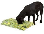 KERBL Pet Schn&uuml;ffelteppich f&uuml;r Hunde, ca. B70/H5/T50 cm, Gelb, Gr&uuml;n, Grau