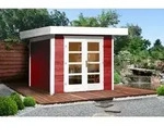 Weka Designhaus 126+ Gr. 1, ca. B361/H247/T286 cm, Rot