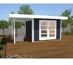 Weka Designhaus 126 A+ Gr. 2, ca. B500/H247/T377 cm, Dunkelgrau