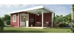 Weka Designhaus 213 B+ Gr. 2, ca. B645/H259/T339 cm, Rot