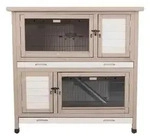 Trixie Natura Kleintierstall mit W&auml;rmed&auml;mmung, ca. B116/H113/T65 cm, Hellgrau