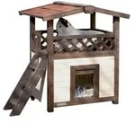 Kerbl Katzenhaus 4-Seasons Deluxe, Dunkelbraun