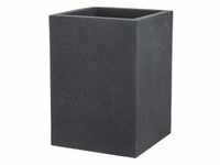 Scheurich Kunststoff-Topf C-Cube, quadratisch, Schwarz