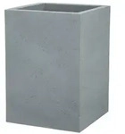 Scheurich Kunststoff-Topf C-Cube, quadratisch, Grau