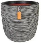 Capi Europe Kunststoff-Topf Rib, rund, Dunkelgrau