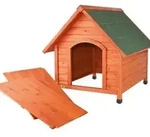 Trixie Hundeh&uuml;tte Classic mit Flachdach, Braun