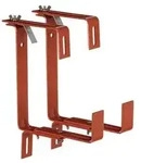 Metall-Blumenkastenhalter Profi f&uuml;r den Balkon, 2 St&uuml;ck, Orange