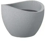 Scheurich Kunststoff-Topf Wave Globe, rund, ca. &Oslash;60/H44,7 cm, Grau