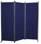 Angerer Paravent, 3-teilig, Swingtex, ca. B165/T165 cm, Dunkelblau