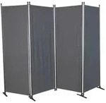 Angerer Paravent Swingtex, 4-teilig, Dunkelgrau