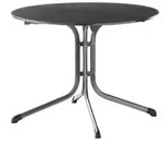 Sieger Klapptisch Boulevard mit vivodur&reg;-Platte, ca. &Oslash;100/H73 cm