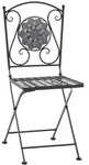 Siena Garden Klappsessel Como, ca. B37/H88,5/T35 cm, Schwarz