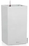 LECHUZA&reg; Kunststoff-Topf Canto Stone, quadratisch, Wei&szlig;