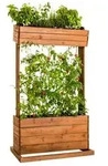 Hecht Holz-Hochbeet Cube 2, braun, ca. B84,5/H145/T50 cm