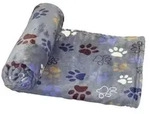 Nobby Kuscheldecke Fleece Paid Lissi Classic, rechteckig, grau, ca. B150/T100 cm