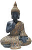 Dehner Magnesia-Buddha, B46/H64/T29 cm, Schwarz|Gold