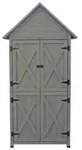 Habau Gartenschrank Lena, ca. B84/H178/T45 cm, Grau