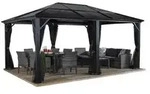 Sojag Pavillon Meridien 12x16, ca. B485/H270/T365 cm, Dunkelgrau