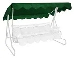 Angerer Sonnendach f&uuml;r 3-Sitzer Hollywoodschaukeln, ca. B210/T145 cm, Gr&uuml;n