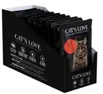 CAT'S LOVE Nassfutter f&uuml;r Katzen Adult Multipack, 12 x 85 g