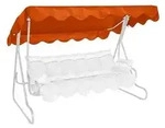 Angerer Sonnendach f&uuml;r 3-Sitzer Hollywoodschaukeln, ca. B210/T145 cm, Orange
