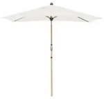 Doppler Sonnenschirm Aluwood Ultra, rechteckig, ca. B210/T140 cm, Natur
