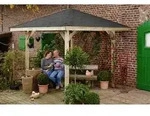 Weka Gartenoase 651 Gr. 1, ca. B294/H275/T294 cm, Natur